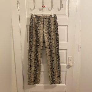 Showpo snake skin leather pants. Size 6. Never worn